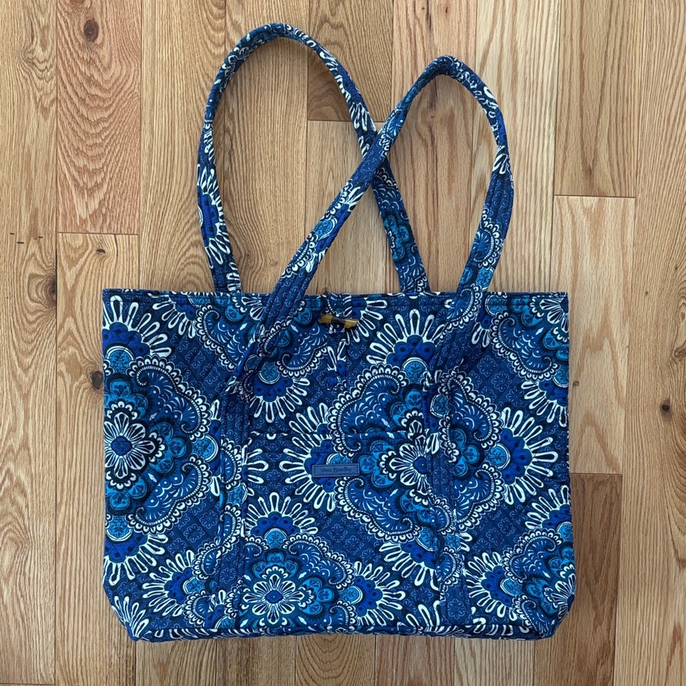 Vera Bradley Blue and White Floral Shoulder Bag